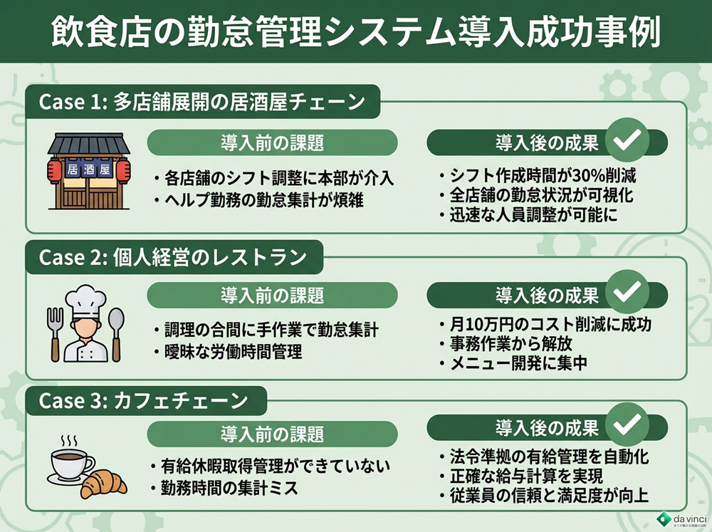 飲食店の勤怠管理システム導入成功事例